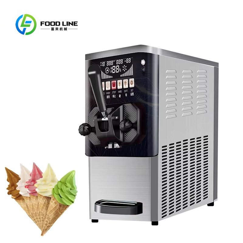 Soft Serve Ice Cream Machine - Commerciële zware tafelmodel softijsmachine voor één