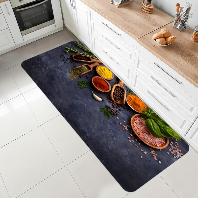Commercial Kitchen Mats Anti Fatigue - Keuken Kruidenprint Runner Tapijt Zacht Antislip