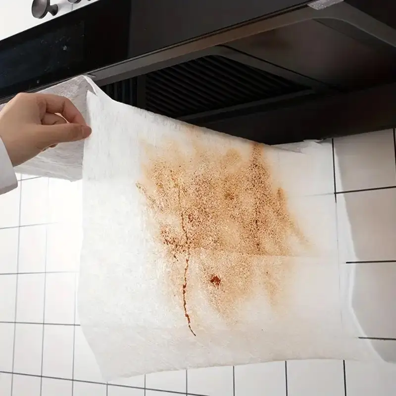 Commercial Kitchen Oil Filter - 12 stuks wegwerp afzuigkap oliefilter papier,