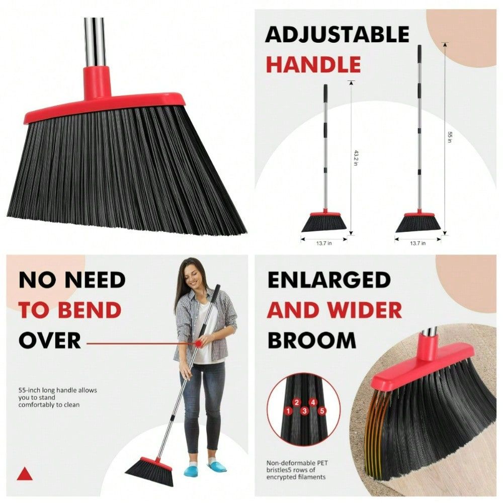 Commercial Kitchen Broom - Inch Heavy Duty buitenbezem met lange