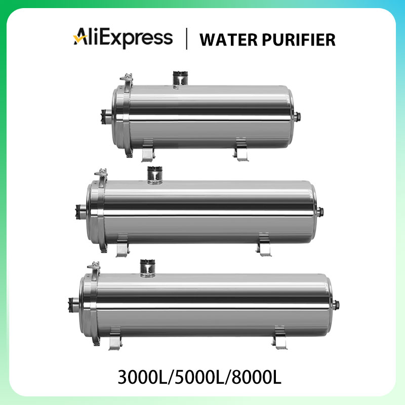 Commercial Kitchen Water Filter - Commerciële Ultrafiltratie Waterzuiveraar Roestvrij Staal 8000l