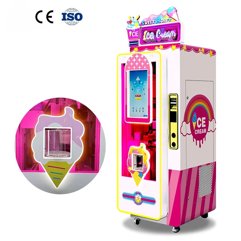 Soft Serve Ice Cream Machine - Fabrieksmatige productie OEM Zelfbedieningsautomaat voor 3