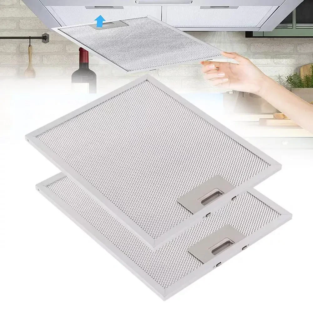 Commercial Kitchen Oil Filter - 2 STUKS Afzuigkap Filters Metalen Gaas