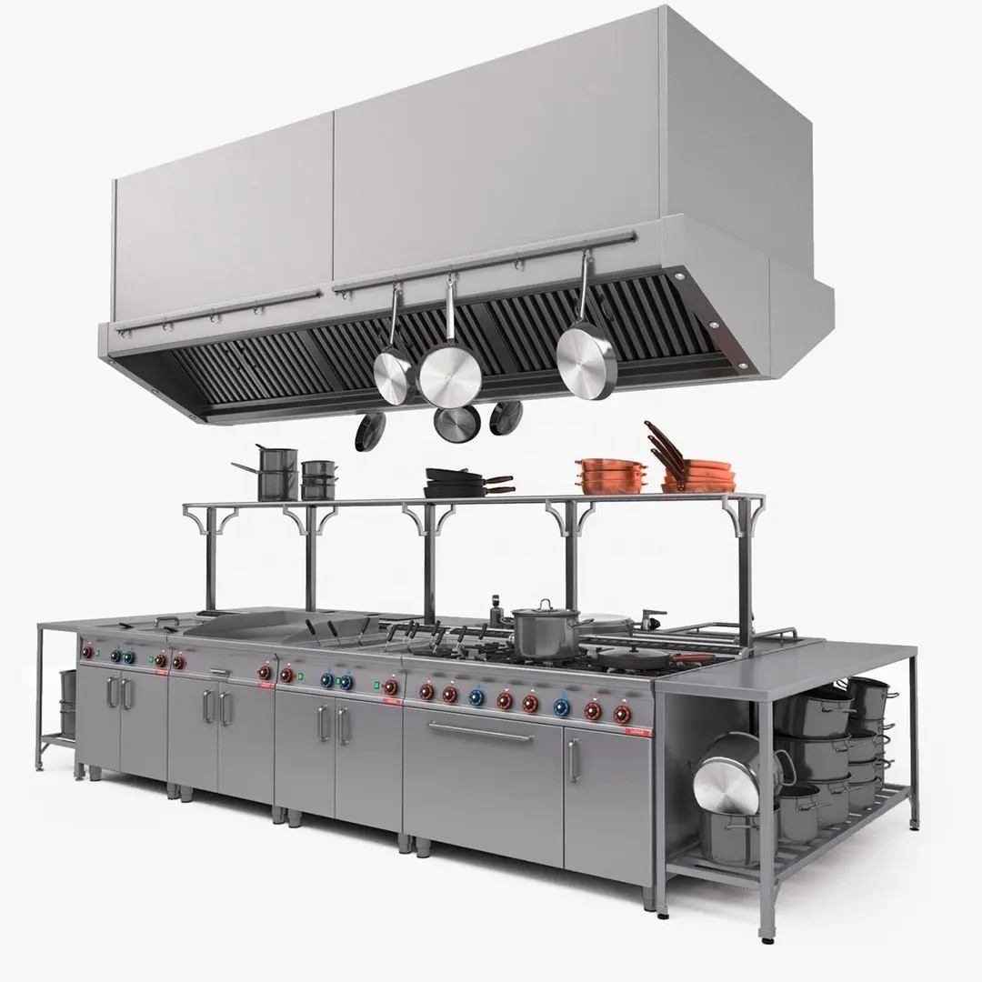 Commercial Kitchen Supplier - Westerse roestvrijstalen zware professionele commerciële hotelschool