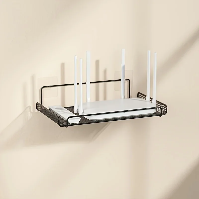 Commercial Kitchen Organiser - Roestvrijstalen routerplank zonder boren, WiFi wandmontage