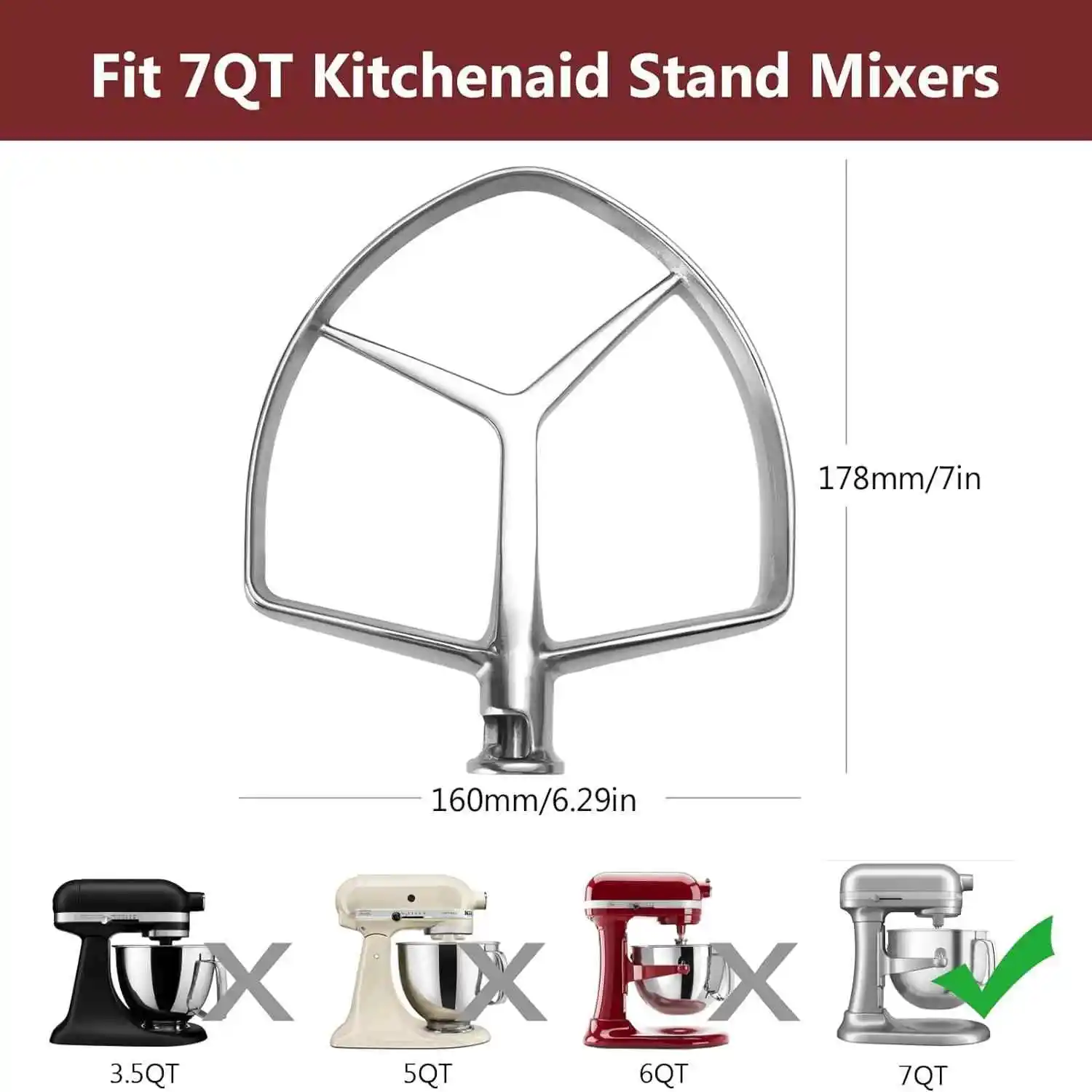Commercial Kitchen Units - Voor Kitchenaid 7 Quart Mixer Hulpstukken