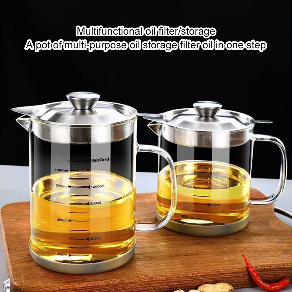 1L/1.5L Glas Oliefilter Keuken - Commercial Kitchen Oil Filter recensie en prijs