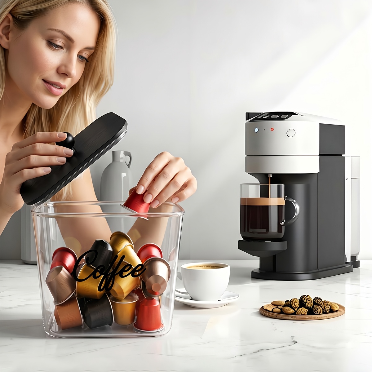 Koffiepodhouder met deksels, p - Commercial Kitchen Organiser recensie en prijs