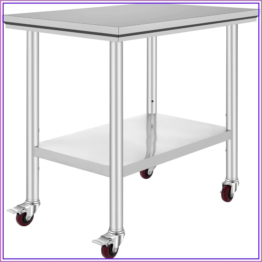 RVS werktafel 36x24 inch met 4 - Commercial Kitchen Images recensie en prijs