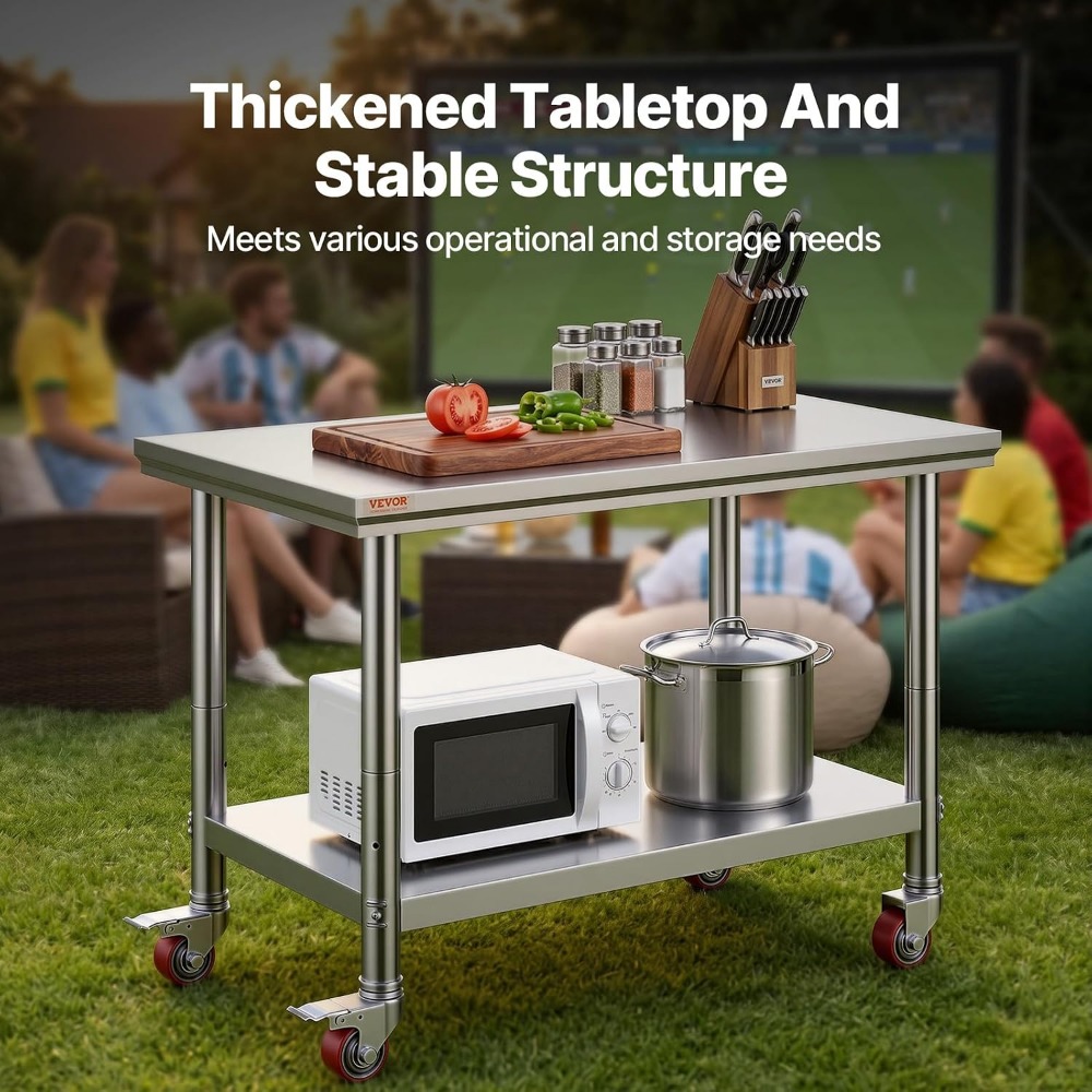 RVS werktafel 36x24 inch met 4 - Commercial Kitchen Images recensie en prijs